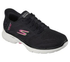 Skechers Slip-Ins: GO WALK 6 - Vivid Idea 11 Skechers Slip-Ins: GO WALK 6 - Vivid Idea -Shoes Shop 124627 BKMT F