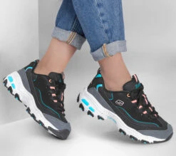 Skechers D'Lites - Bold Views 6 Skechers D'Lites - Bold Views -Shoes Shop 149589 BKMT B